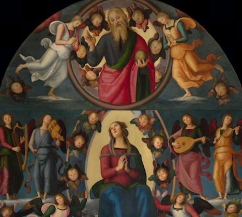 Pietro Perugino, Assunzione della Madonna e Santi, particolare