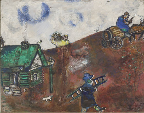 Marc Chagall, La charette, 1925