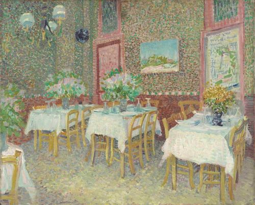 Vincent van Gogh, Interno di un ristorante, 1887. Olio su tela, Kröller-Müller Museum, Otterlo