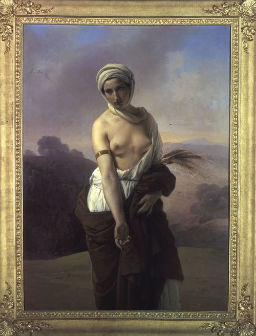Francesco Hayez (Venezia, 1791 - Milano, 1882), <em>Ruth</em>, 1853, Olio su tela, 100 x 138 cm<br />