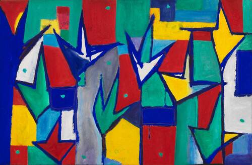 Nicola De Maria, Giardino e angeli, 1984-85