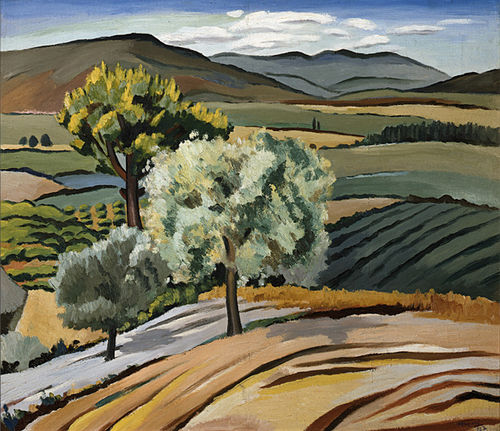 Alberto Magnelli, Piano di Rosia, 1927, olio su tela,  Firenze, Galleria d'arte moderna di Palazzo Pitti                      