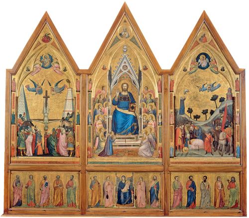 Giotto, Polittico Stefaneschi verso, secondo decennio del Trecento, tempera e oro su tavola, dalla basilica di San Pietro (Citt&agrave; del Vaticano). Citt&agrave; del Vaticano, Musei Vaticani. Su gentile concessione del Servizio Fotografico dei Musei Vaticani, &copy; Governatorato dello Stato della Citt&agrave; del Vaticano