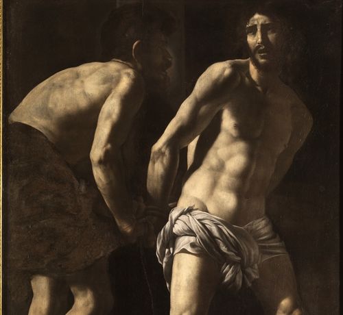 Giovanni Battista (Battistello) Caracciolo, Cristo legato alla colonna, 1625 ca., olio su tela, 183,5x130 cm. Napoli, Museo e Real Bosco di Capodimonte