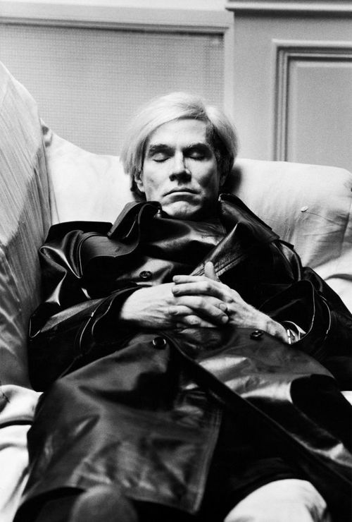 Helmut Newton, Andy Warhol, Vogue Uomo Paris 1974