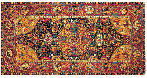 Persia, Kerman, 1535-1550, Tappeto Sanguszko, Miho Museum, Shiga (Giappone)