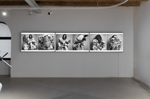 RE:HUMANISM 4, Installation view, Esther Hunziker, SCREEN TESTS 2025 I Ph. Carlo Romano