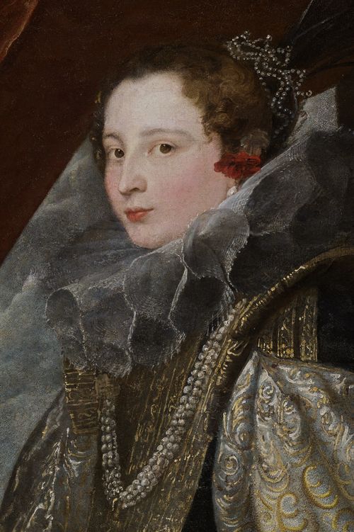 Antoon Van Dyck, Ritratto di Caterina Balbi Durazzo (particolare), 1624. Palazzo Reale, Genova