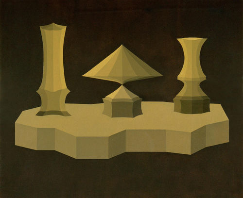 Lucio Saffaro, <em>Opus CCCV</em>, 1993, Olio su tela, 90 &times; 110 cm, Fondazione Lucio Saffaro, Bologna