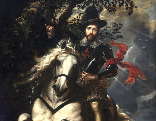 Peter Paul Rubens, Ritratto equestre di Giovan Carlo Doria, 1606, olio su tela, cm. 265x188. Galleria Nazionale di Palazzo Spinola , Genova