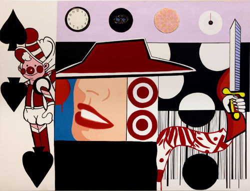 Ronnie Cutrone, Off the Rack, By the Slice, Mix&Match, 2010, acrilici su tela, cm 163,5x213