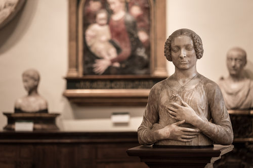 Andrea del Verrocchio, Dama col mazzolino, Firenze, Museo Nazionale del Bargello