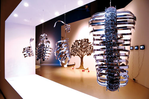 Opera di Adeela Suleman dalla mostra 'Steellife. Digital Re-life Experience'