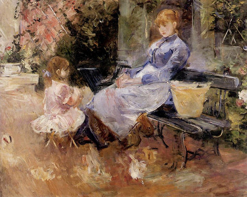 Berthe Morisot, La Fable, 1883, olio su tela, 65x81 cm. Collezione privata CMR 139 