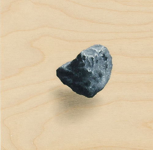 Linda Carrara, Floating object, 2016. Acrilico e grafite su legno, 20x20 cm.