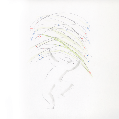 Lisa Ponti, Untitled. Matita e fotocopia su carta, 29,7 x 21 cm.&nbsp;<span>Courtesy Galleria Federico Vavassori Milano I Ph. Alessandro Zambianchi</span>