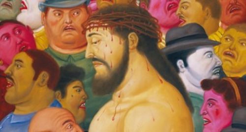 <strong>Botero. Via Crucis. La Passione di Cristo</strong>, Palazzo delle Esposizioni, 13 febbraio - 1 maggio 2016 | Fernando Botero, <em>Jes&uacute;s y la multitud</em>, 2010, Museo de Antioquia, Medell&iacute;n<br />
