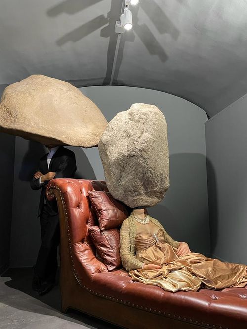 <em>Crazy. La follia nell&rsquo;arte contemporanea</em>, Dart - Chiostro del Bramante, Roma 2022, Sun Yuan &amp; Peng Yu | Foto: Samantha De Martin per ARTE.it 2022