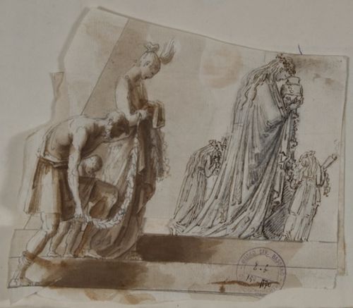 Antonio Canova, Figure di sinistra del Monumento a Maria Cristina d'Austria