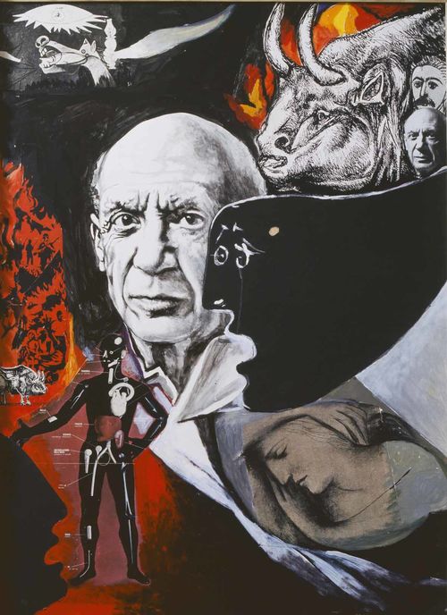 Renato Guttuso, Lamento per la morte di Picasso, 1973