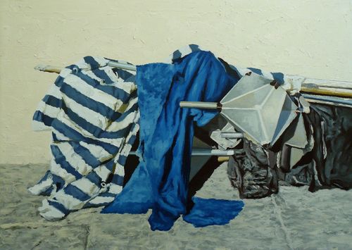 Andrea Di Marco, Radar, 2012, olio su tela, 100x140 cm.