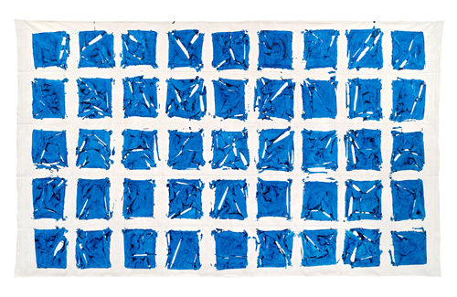 Simon Hantaï, Tabula, 1980, acrylic on canvas, 298x488 cm. I Ph. Thomas Lannes Courtesy Gagosian