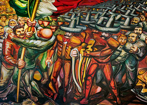 David Alfaro Siqueiros, Del Porfiriato a la Revoluciòn, 1957-1966, Ciudad de Mexico (part.)