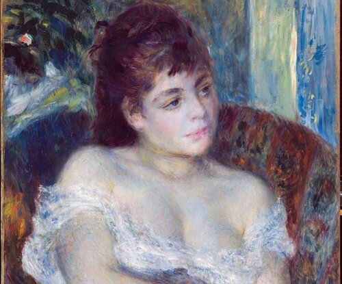 Pierre Auguste Renoir, Donna in poltrona, 1874. Detroit Institute of Arts