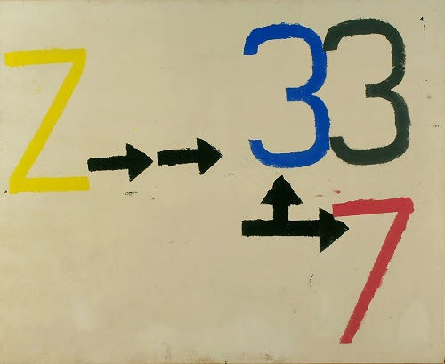 Jannis Kounellis, Z-3, 1961. Tempera su tela, 134 x 165 cm. Dono dell’artista, 1967. Museo Sperimentale, GAM – Galleria Civica d’Arte Moderna e Contemporanea, Torino