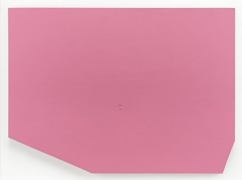 Terry Atkinson, Pink Enola Gay Axe-Head Mute with two Enola Gay, 1991, cm 89,5x122, acrylic on board. Collezione privata