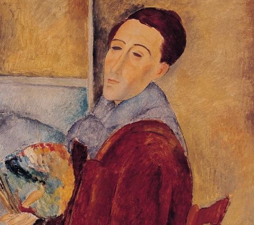 Amedeo Modigliani, Autoritratto, 1919, olio su tela, cm. 100x65. Courtesy MAC USP Collection
