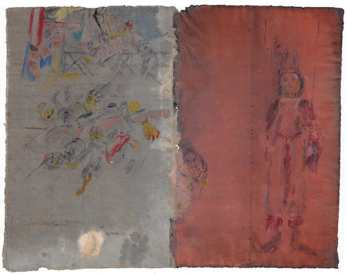 Michele Canzoneri, Distruzione teatrino e Melisendra (da M. Cuticchio), 2021
