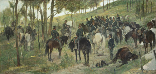 Giovanni Fattori, L'appello dopo la battaglia, 1866