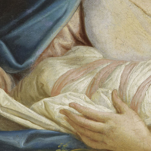 Particolare dalla Natività di Jacques Dumont “le Romain” 