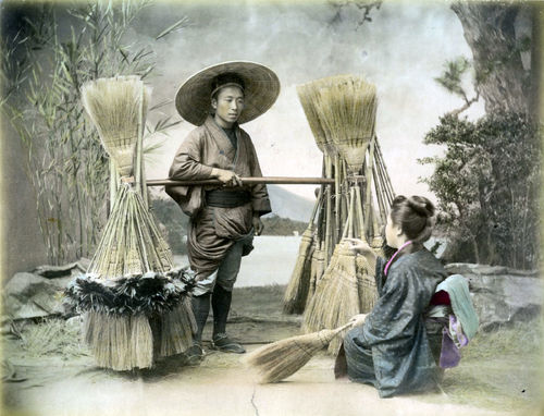 Anonimo, Venditore ambulante di scope, 1880-1890 ca.
