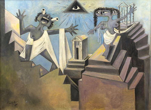 Jean Cocteau, Oedipus, or, the Crossing of the Three Roads, 1951. Private collection
