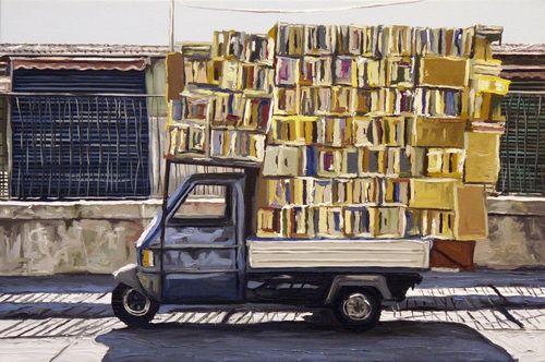 Andrea Di Marco, Apecasse L11, 2010, olio su tela, 45x60 cm.