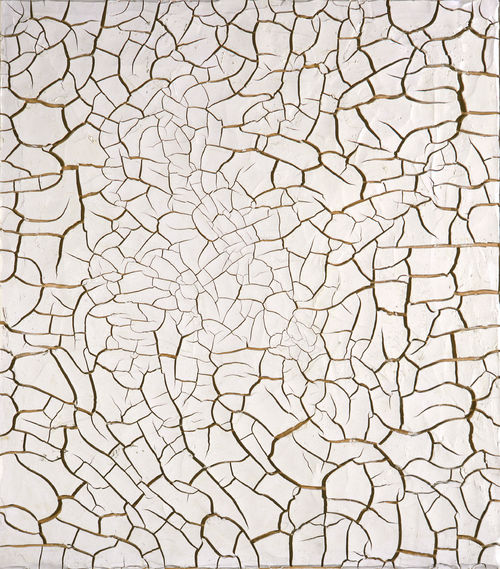 Alberto Burri,<em> Cretto G2, 1975</em>, <span>acrovinilico su cellotex, 172x151,5 cm. Fondazione Palazzo Albizzini Collezione Burri, Citt&agrave; di Castello</span>