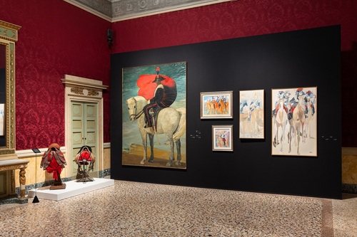 installation view Sempre, Ovunque. 211 anni di storia dei Carabinieri tra arte, cinema e società, Palazzo Reale, Milano I Ph. Gianluca Di Ioia 