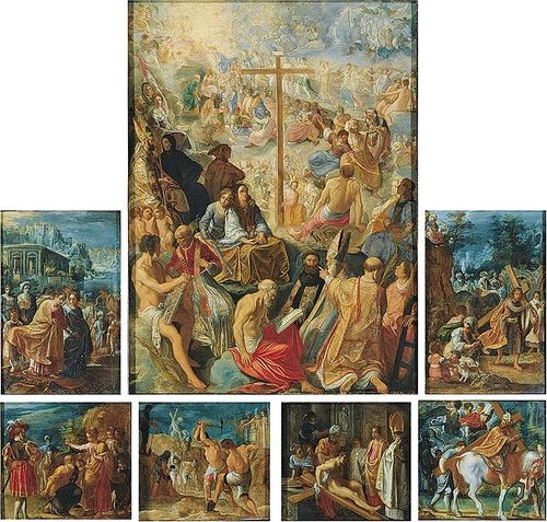 Adam Elsheimer, Tabernacolo della Croce Santa, olio su rame. Francoforte, Städelscher Museums-Verein