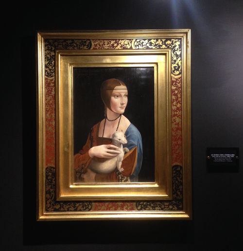 Dama con l'Ermellino, riproduzione. Leonardo Da Vinci Experience, Roma