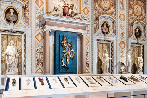 Lucio Fontana. Terra e oro, Galleria Borghese. Veduta dell’installazione, 2019