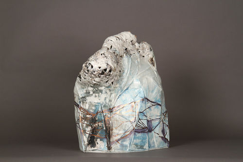 Karima Duchamp, Golden Rock organic 4, 1° Premio Concorso di Ceramica Contemporanea Mediterraneo 2023