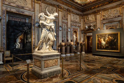 Installation view, METAMORFOSI, Ovidio e le arti, Galleria Borghese, Roma I Ph. A. Novelli