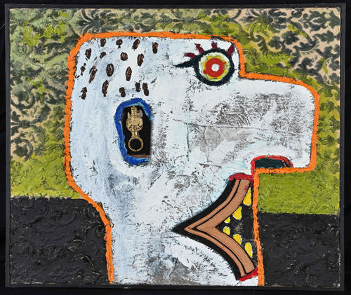 Enrico Baj, <em>Profilo</em> (<em>Serie Personaggi e decorati</em>), 1964