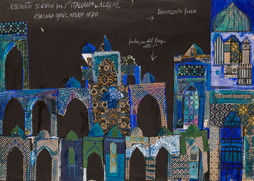 Emanuele Luzzati, litaliana in Algeri, 1970