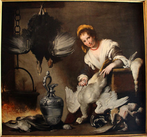 Bernardo Strozzi, La cuoca, 1625 ca., olio su tela, 176x185 cm. Musei di Strada Nuova - Palazzo Bianco, Genova