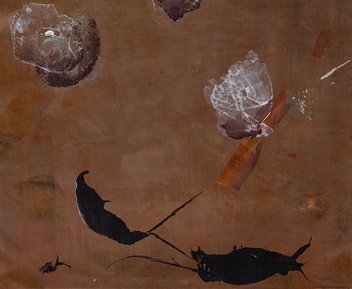 Łukasz Huculak, Mimicry, 2022, acrilico e tempera su rame
