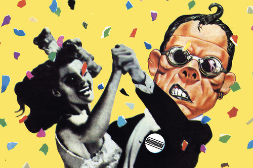 Sparagna/Tamburini, Il ballo di Ranx, locandina per il compleanno di Frigidaire, 2010