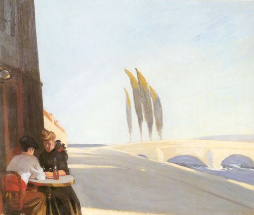 Edward Hopper, Le Bistro or The Wine Shop, 1909, oil on panel, 88.3 × 76.2 cm. Whitney Museum of American Art, New York 